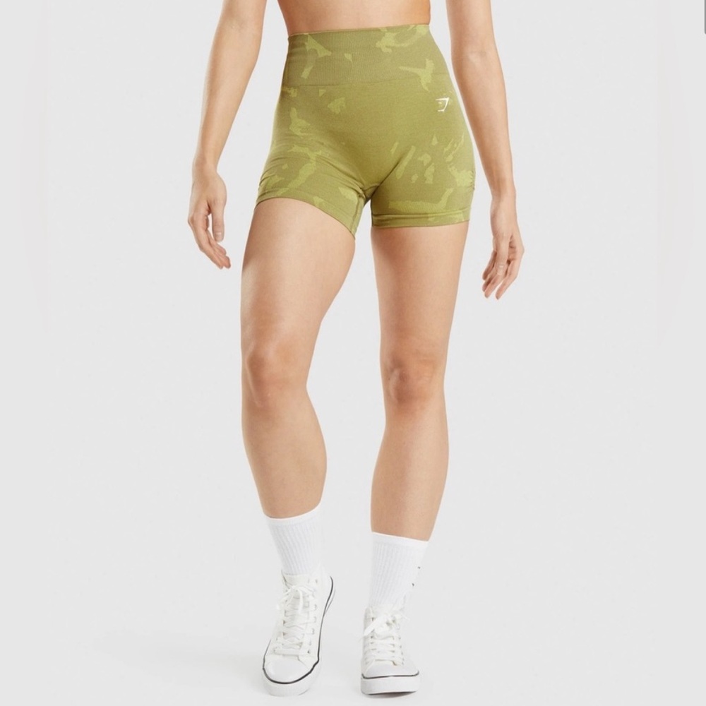 Gymshark Olive Green Adapt Cami Seamless Shorts